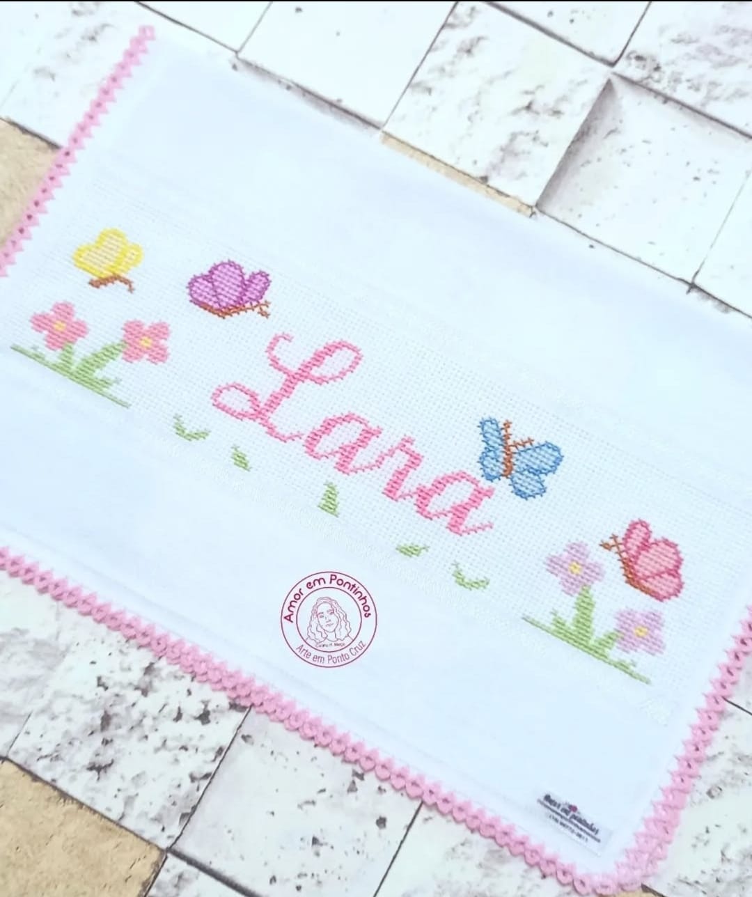 Fralda Lara - Flores e Borboletas