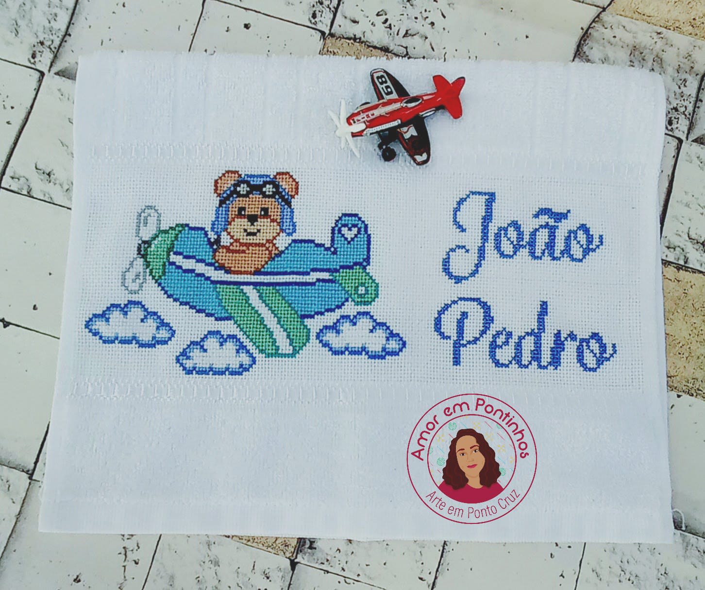 Toalha Lavabo João Pedro - Aviador